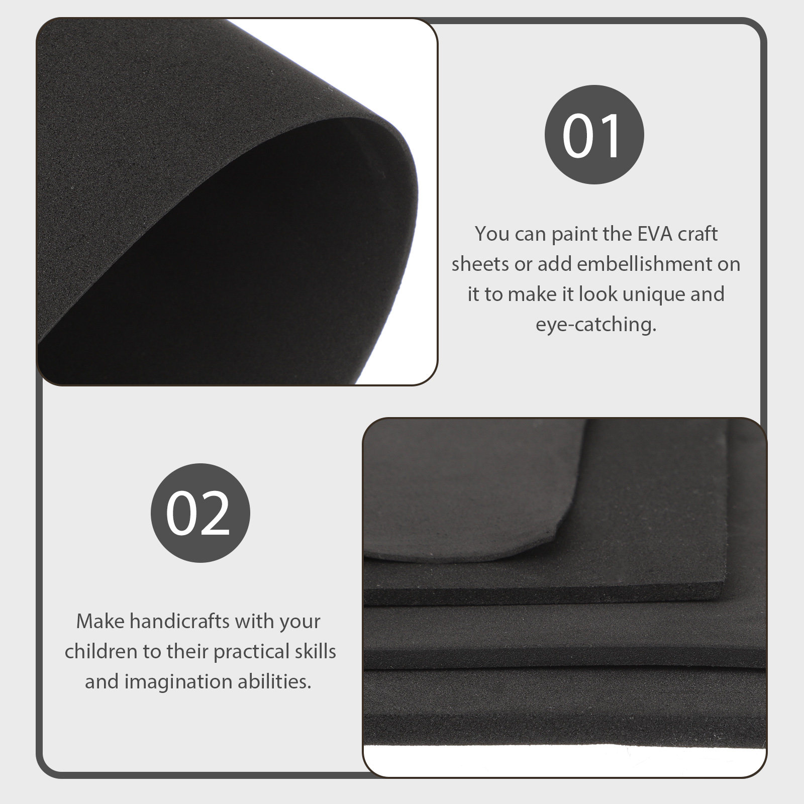 แผ่นโฟม EVA 4 ชิ้น วัสดุ DIY ส - Cosplay Prop Foam Board บทวิจารณ์และราคา