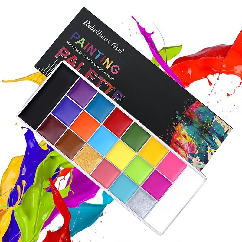 20 สี Face Body ภาพวาดสีน้ํามั - Cosplay Prop Paint บทวิจารณ์และราคา