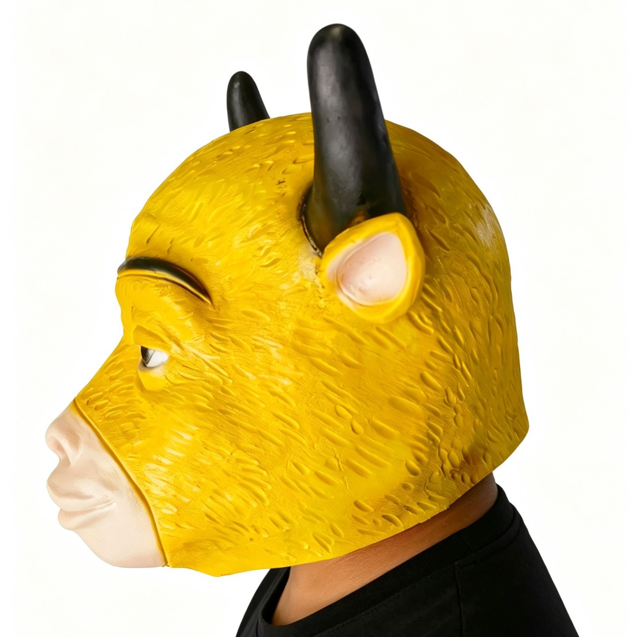 หน้ากากหัววัวลาเท็กซ์สีเหลือง  - Cosplay Fire Prop บทวิจารณ์และราคา