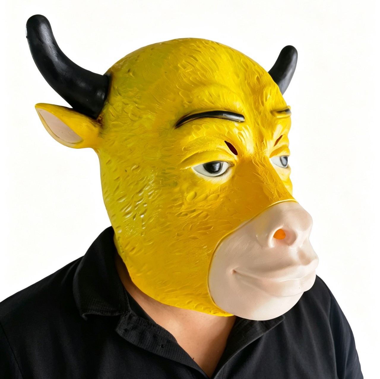 หน้ากากหัววัวลาเท็กซ์สีเหลือง  - Cosplay Fire Prop บทวิจารณ์และราคา